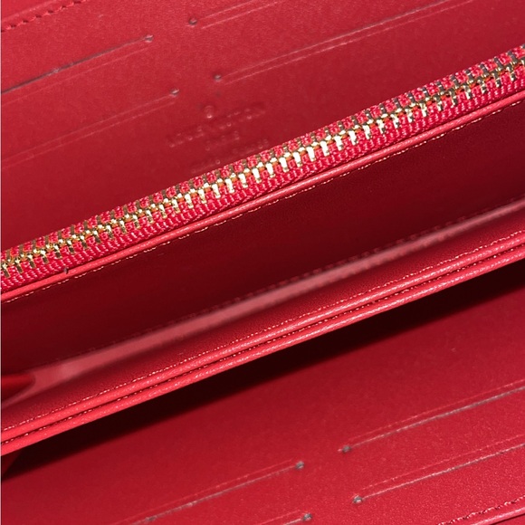 Louis Vuitton Red Card Holder Wallet - Picture 6 of 6